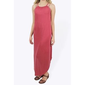 Rose pink maxi dress